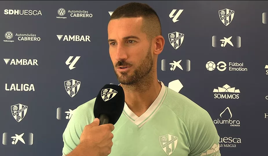 Óscar Sielva, jugador de la SD Huesca.