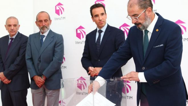 Primera piedra del complejo logítico Litera TIM Primera piedra del complejo logítico Litera TIM