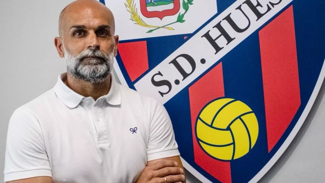 Diego Serrano, entrenador del Huesca DHJ. Diego Serrano, entrenador del Huesca DHJ.