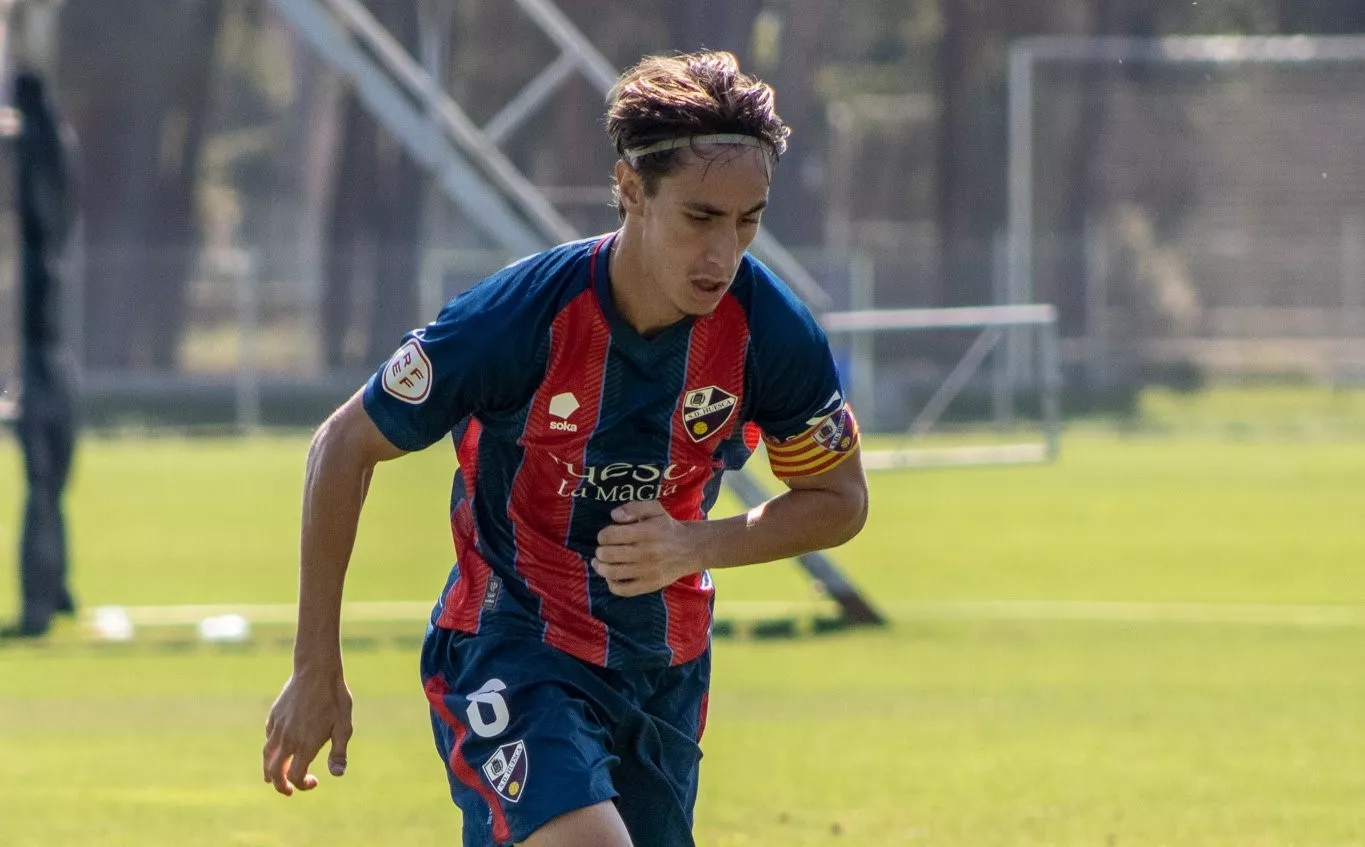 David García, jugador del Huesca B.