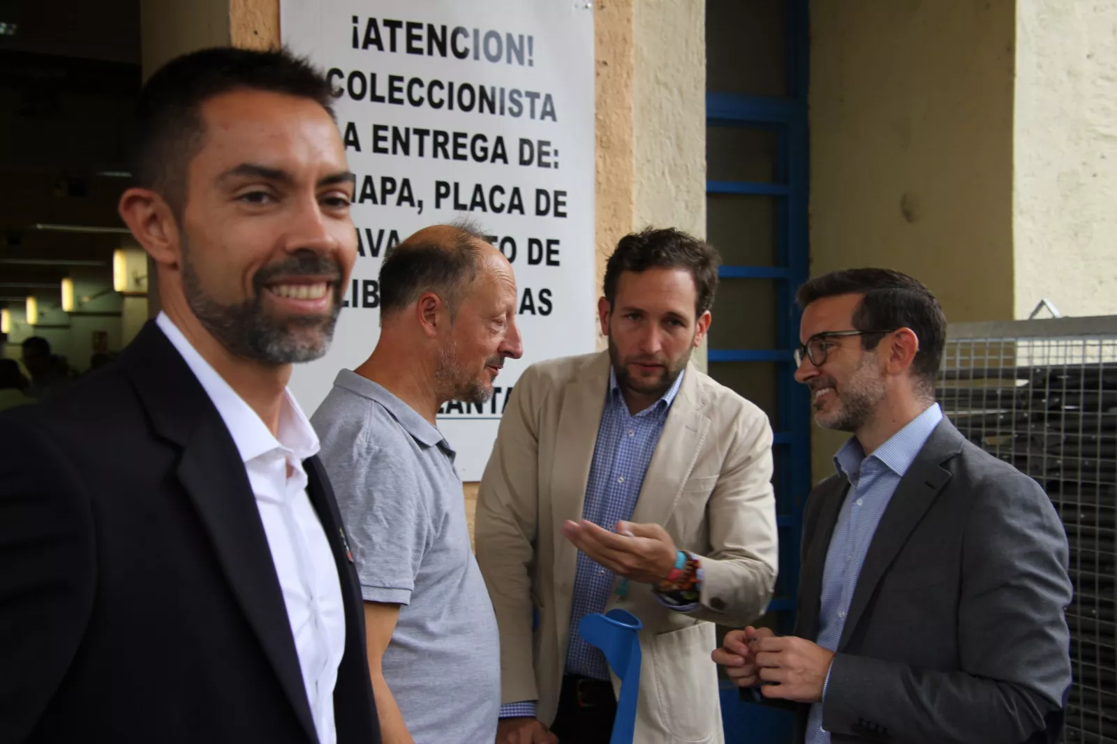 De izquierda a derecha: Jairo Sánchez, Chorche Paniello, Isaac Claver y Javier Camo. Foto Carlos Neofato