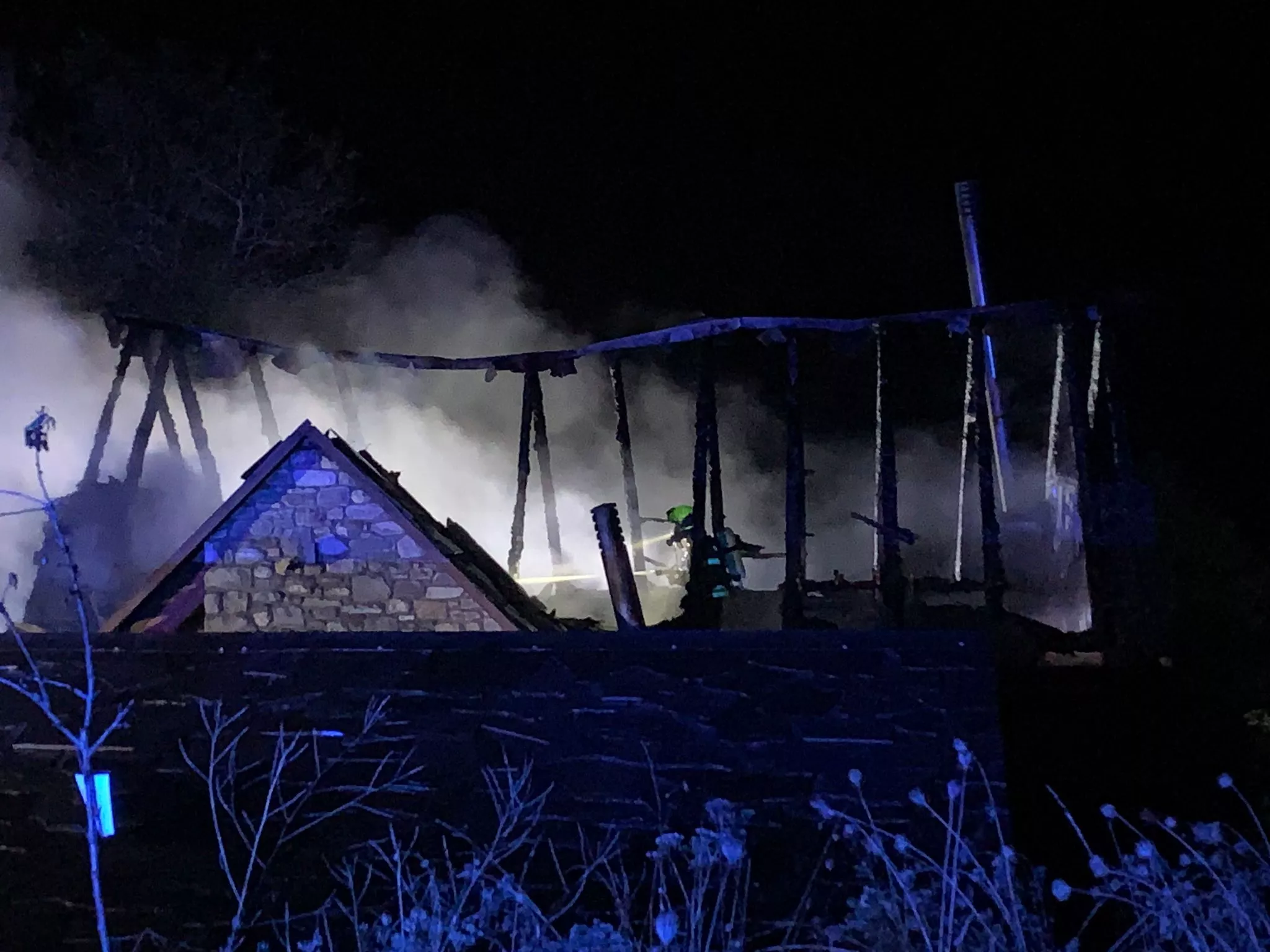 Incendio de una casa en Espierba.