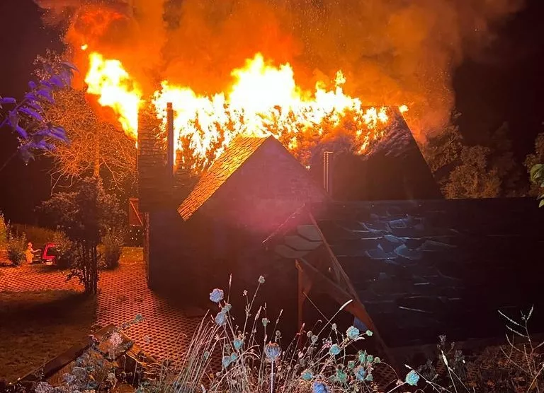 Incendio en una casa de Espierba Incendio en una casa de Espierba