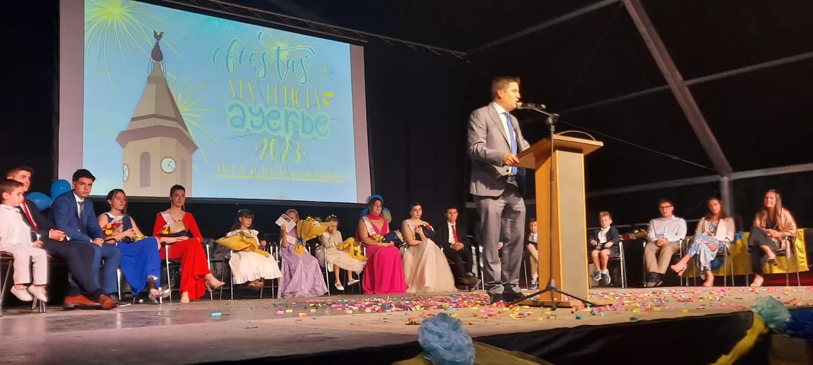 Intervención del alcalde, Antonio Biescas.