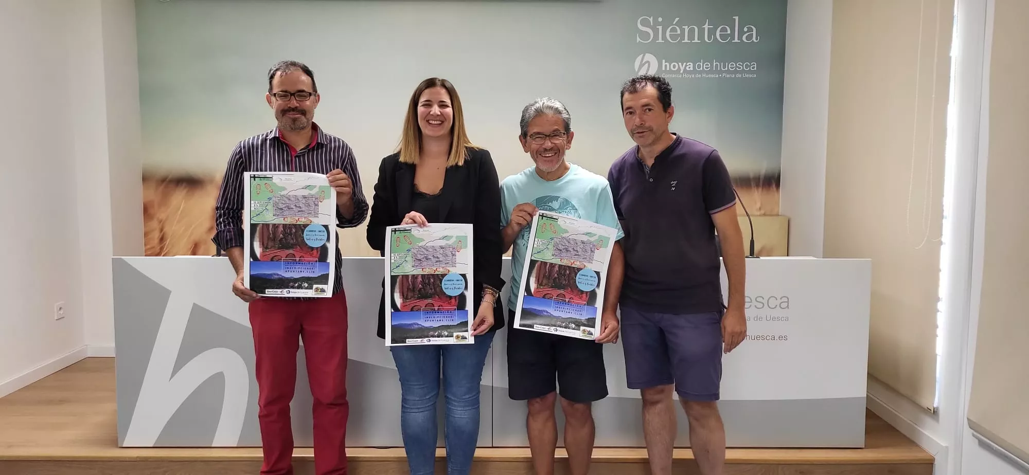 Domingo Monaj, Mónica Soler, Javier Cruchaga y Antonio Rico han presentado la ruta de Nocito.