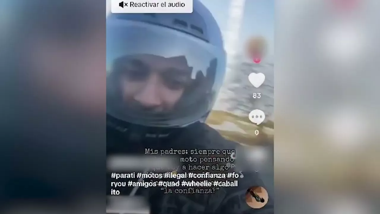 Identificado el joven que conducía temerariamente y lo difundía en Tik Tok Identificado el joven que conducía temerariamente y lo difundía en Tik Tok