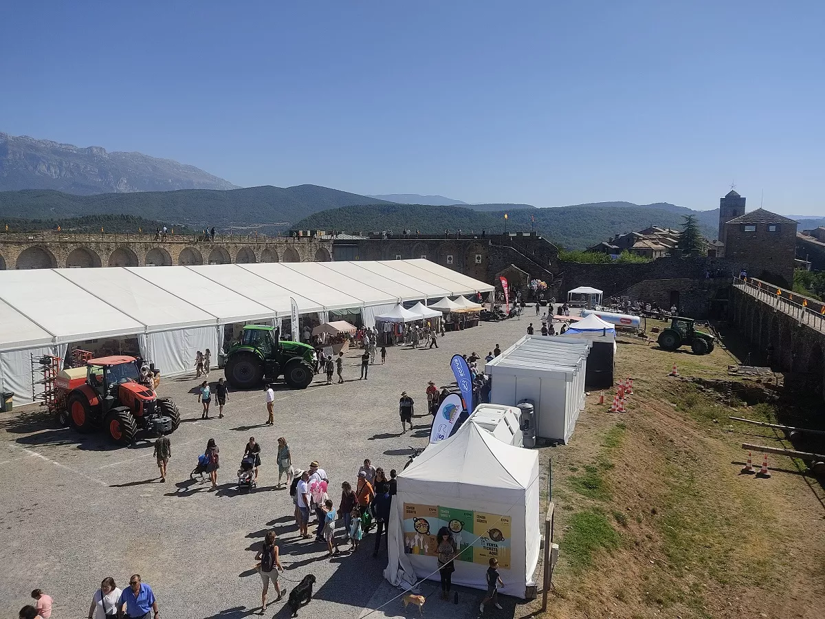 Explanada patio del castillo la mañana del sábado