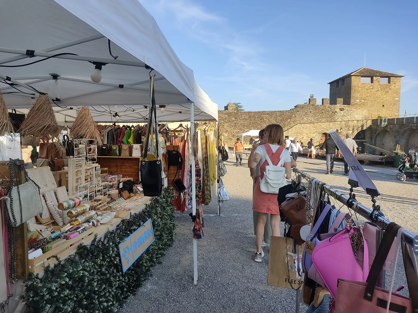 Ambiente en los puestos de exterior