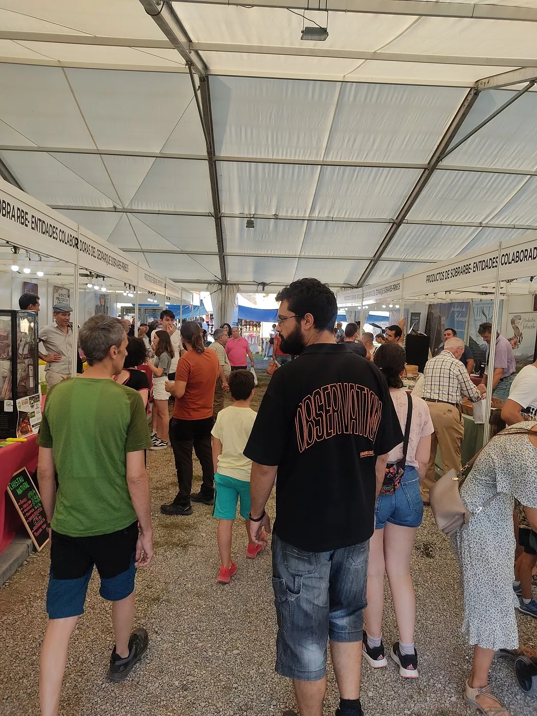 Ambiente en la carpa