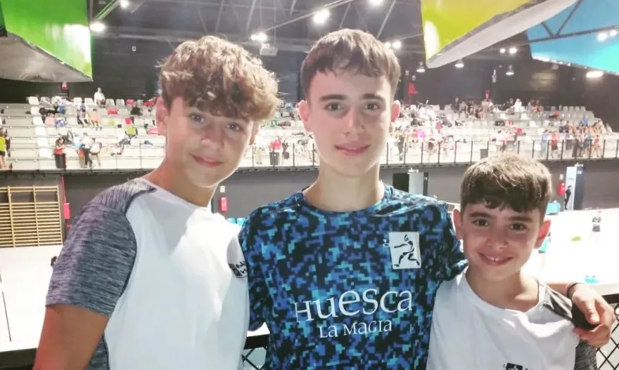 Jorge, Alejandro y Hugo en Oviedo.