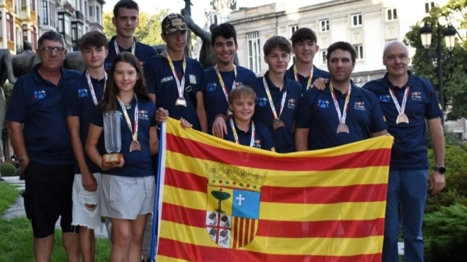 Selección aragonesa que ha obtenido el bronce Selección aragonesa que ha obtenido el bronce