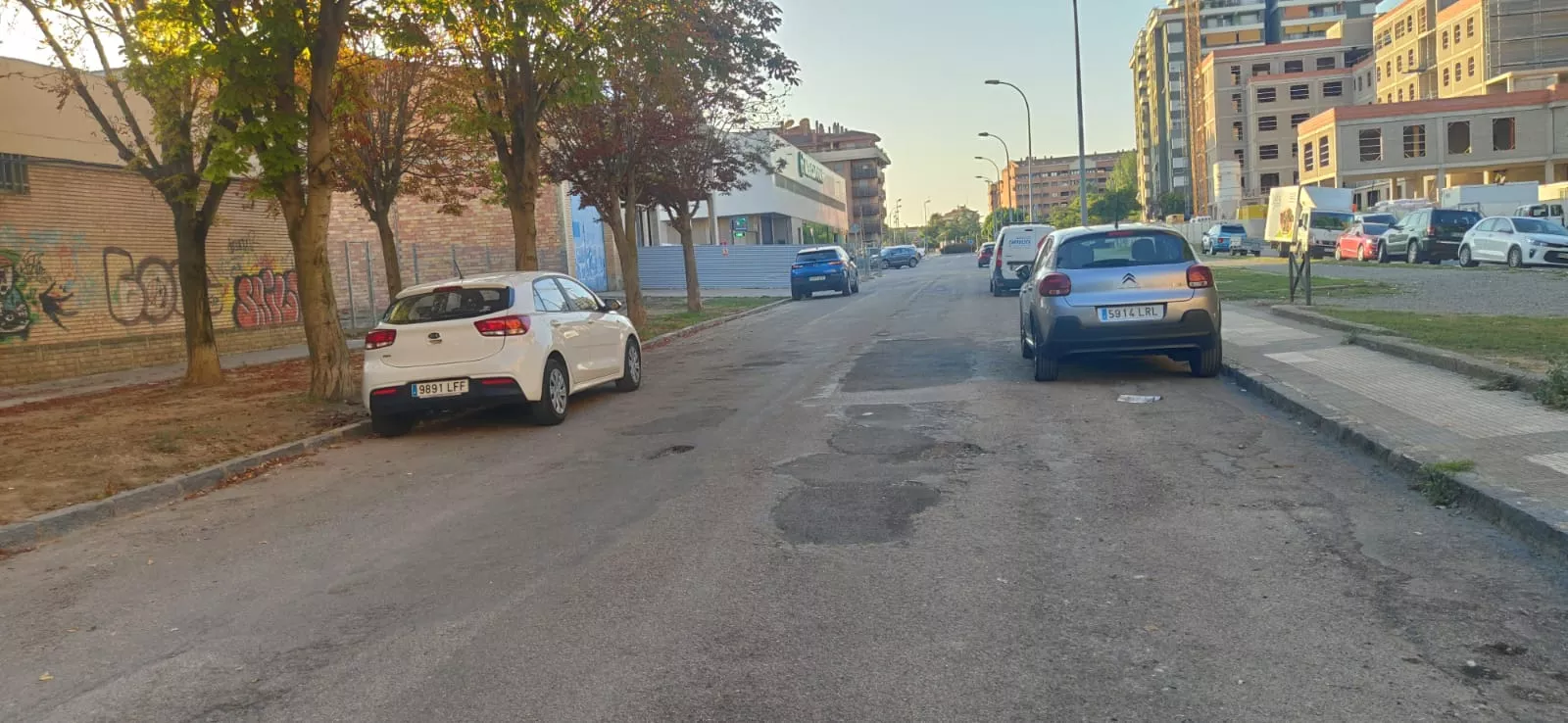 La calle Ingeniero Susín está incluida en el Plan de Asfaltado del Ayuntamiento de Huesca.