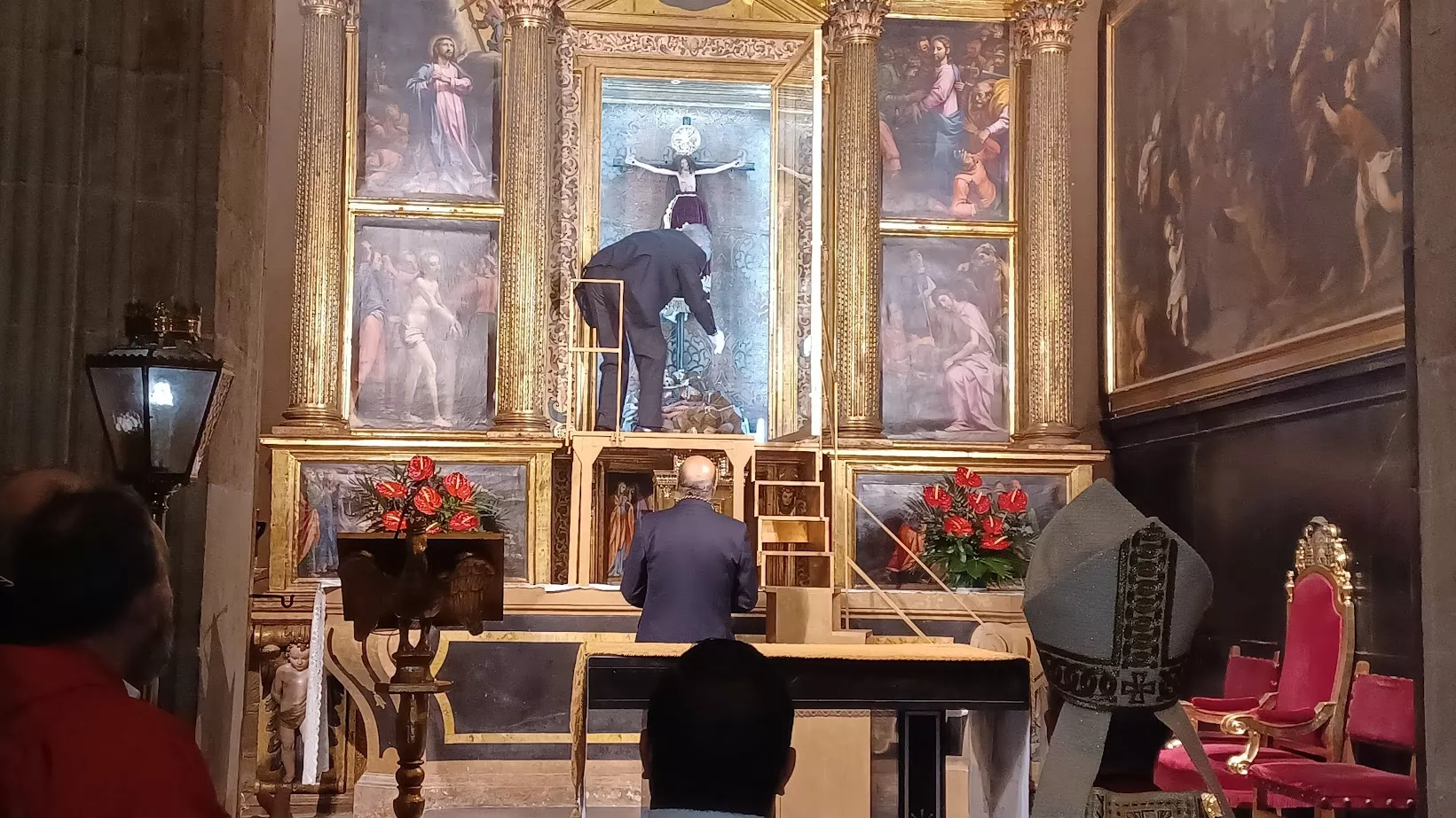 Celebración del Santo Cristo de los Milagros. Foto Diócesis de Huesca