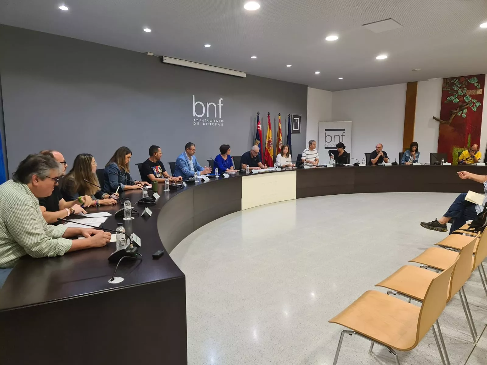 Pleno del Ayuntamiento de Binéfar.