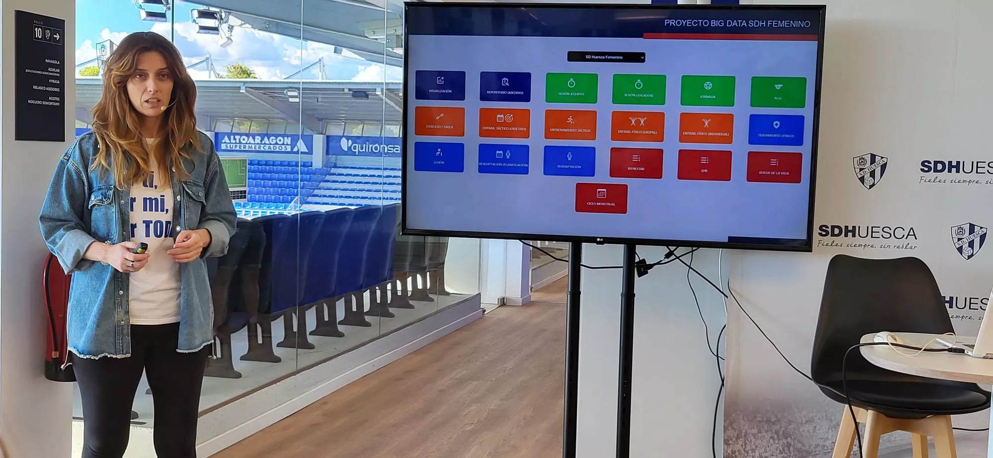 Presentación del proyecto de Big Data del Huesca Femenino