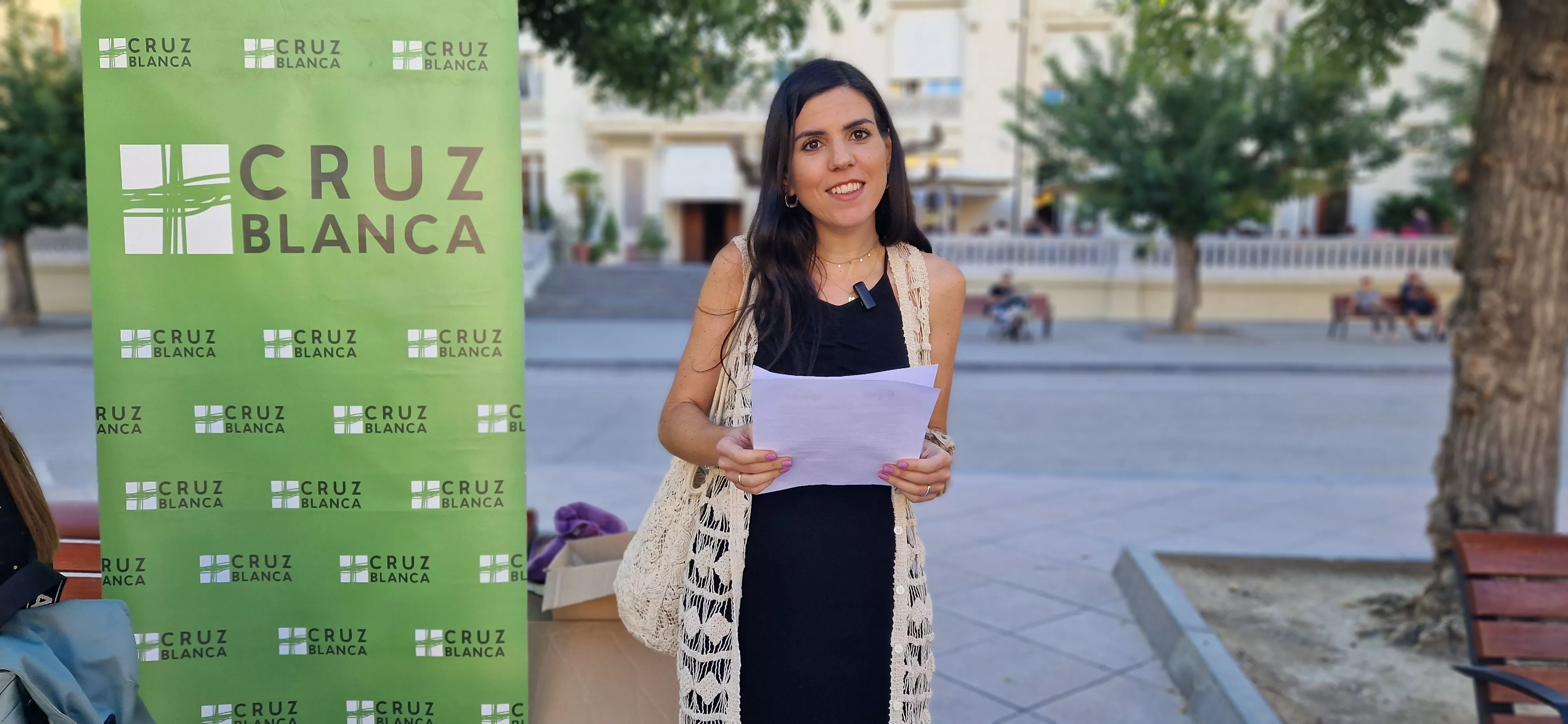 María Garcés leyó el manifiesto. Foto Myriam Martínez 