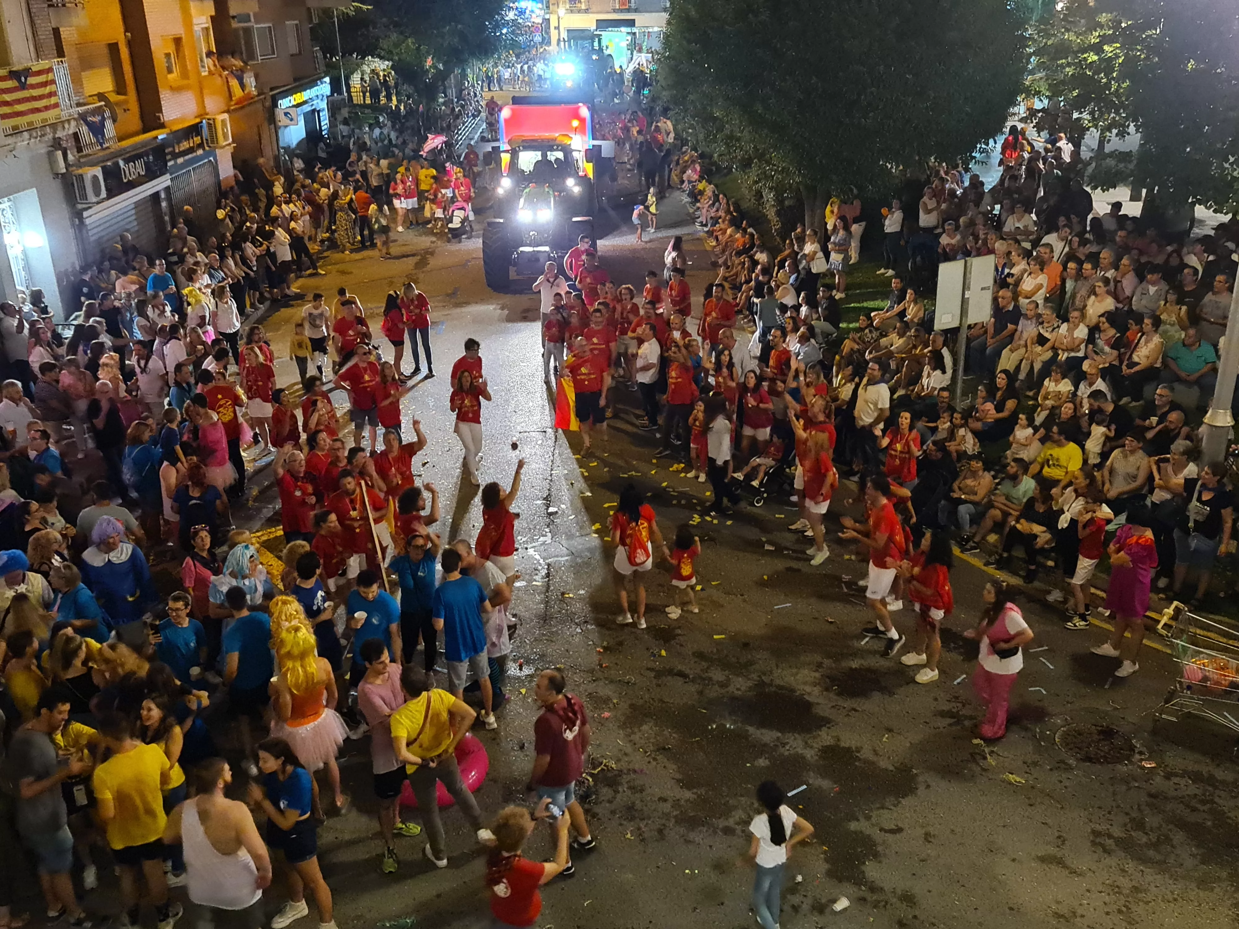 Comienzo de las fiestas de Binéfar