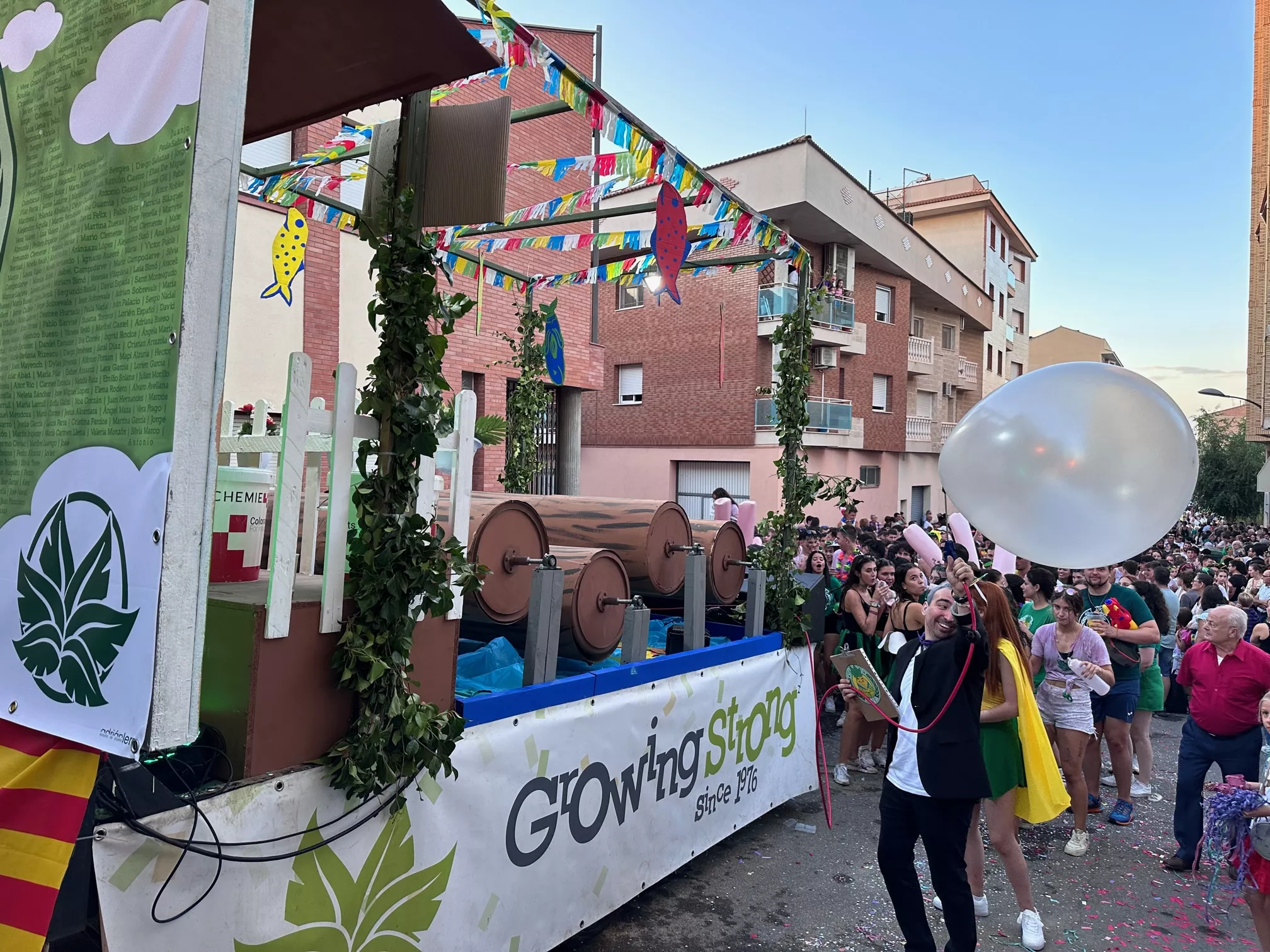 Comienzo de las fiestas de Binéfar