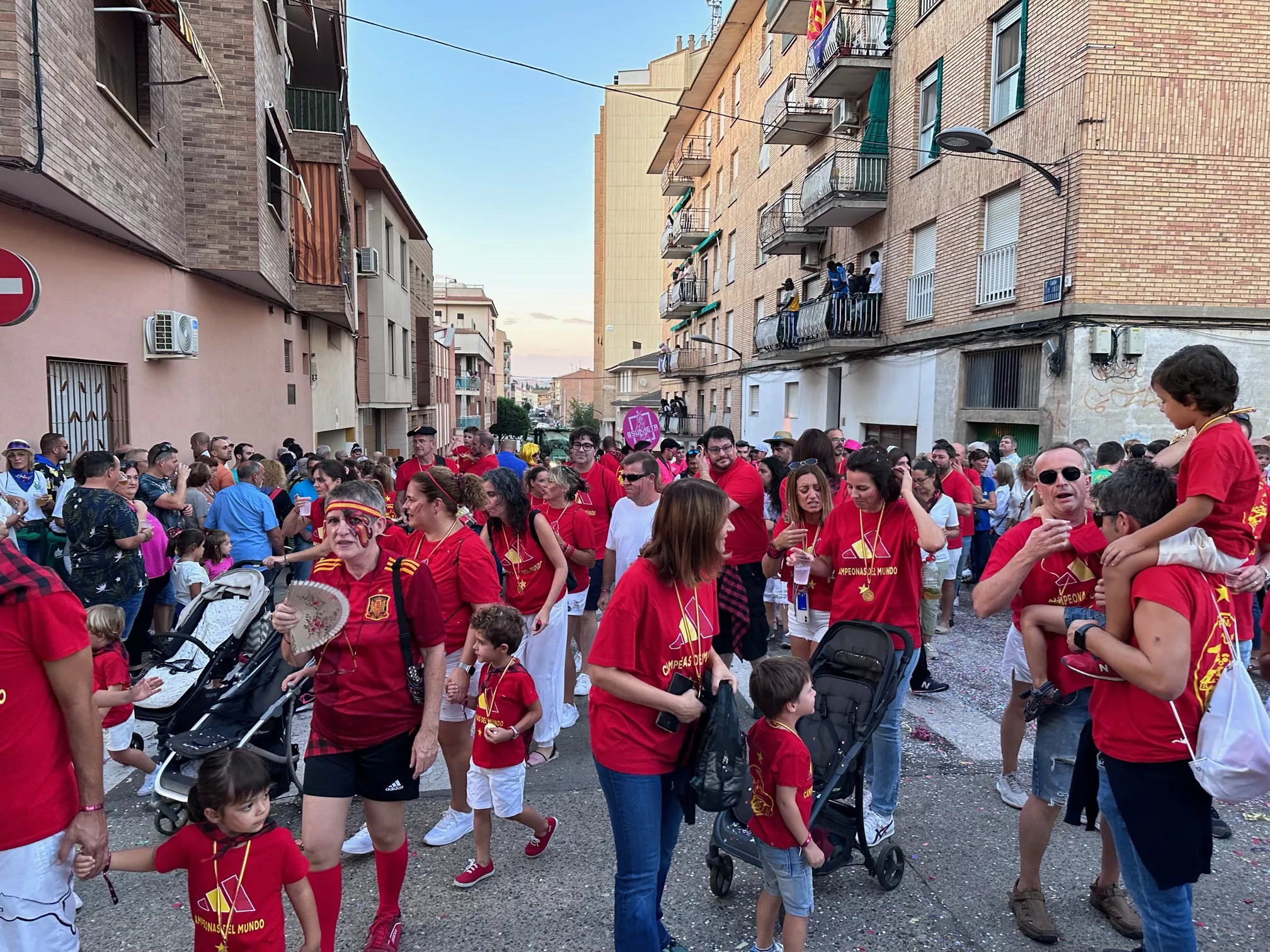 Comienzo de las fiestas de Binéfar