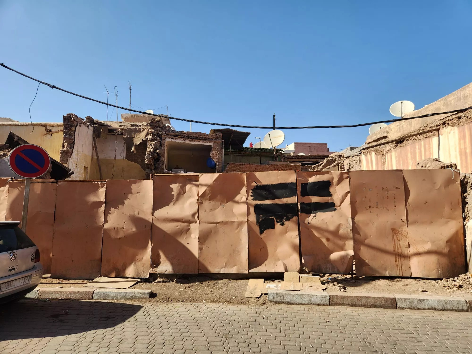 Efectos del terremoto. Foto Sergio Sarría