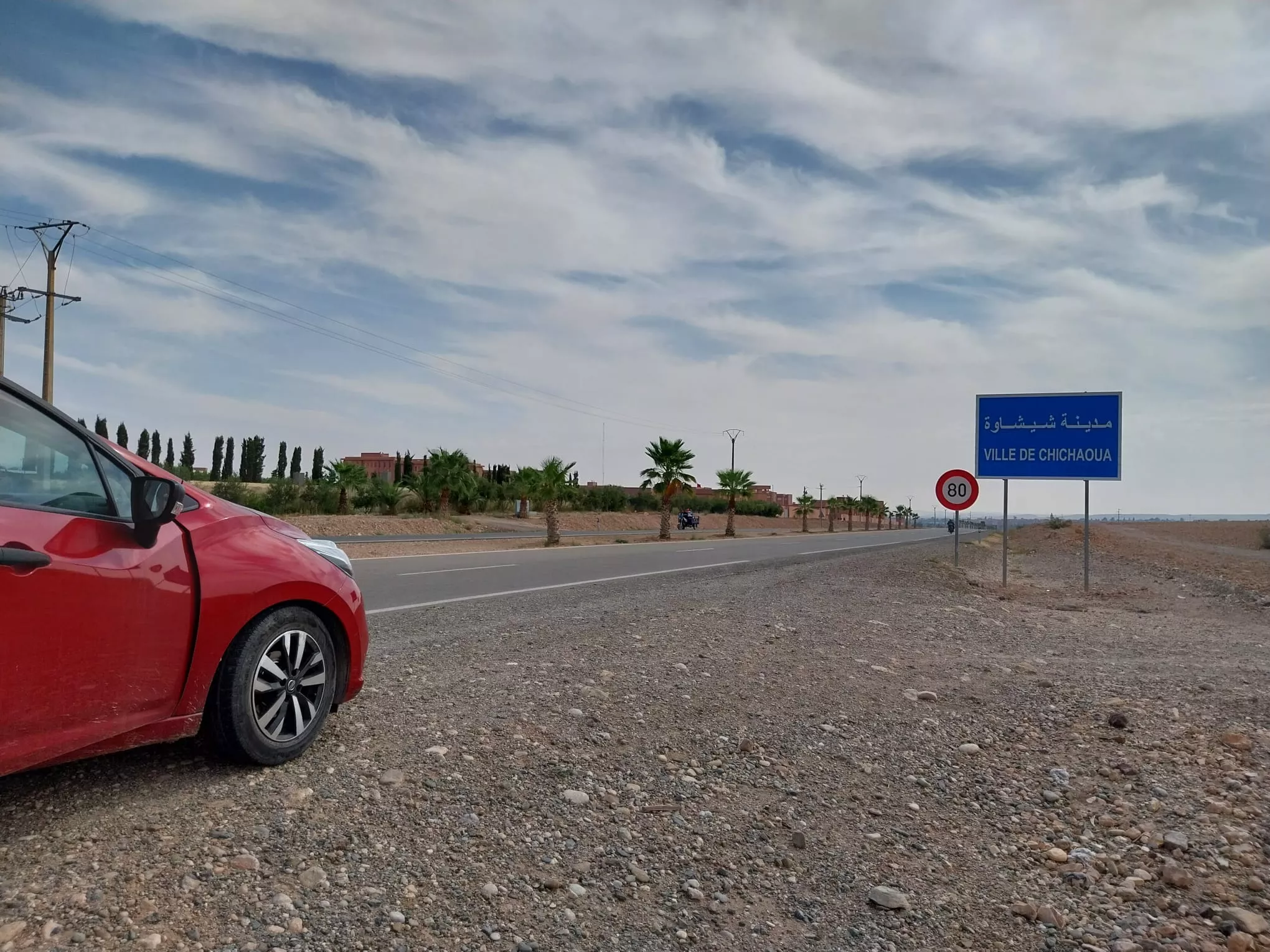 Llegando a Chichaoua, donde han fallecido cerca de 300 personas. Foto Sergio Sarría