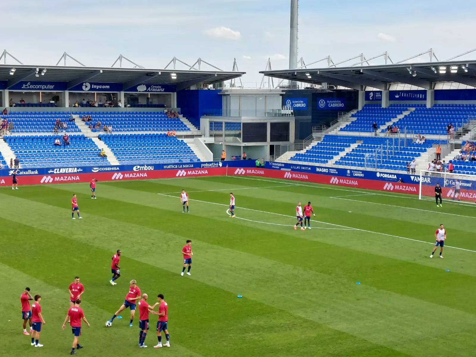 Calentamiento del Huesca