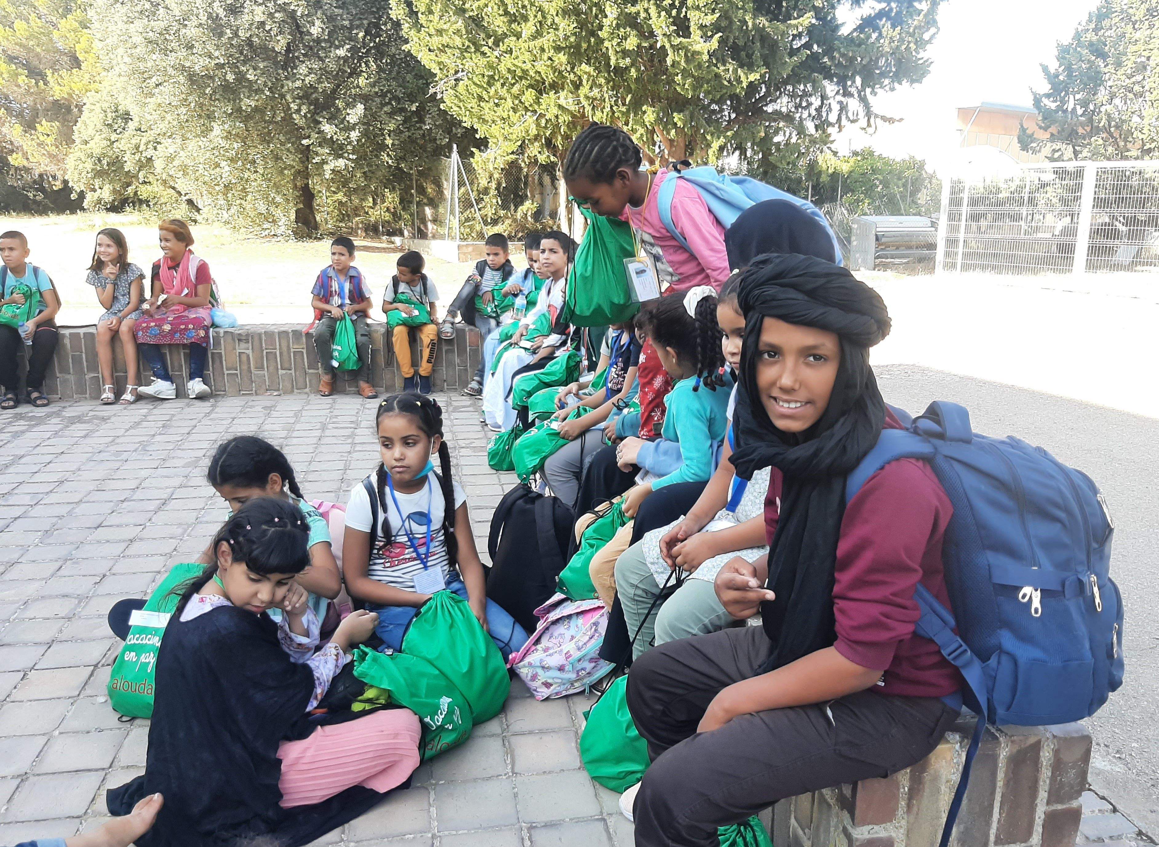 En total, han llegado cuarenta niños y niñas a Huesca.