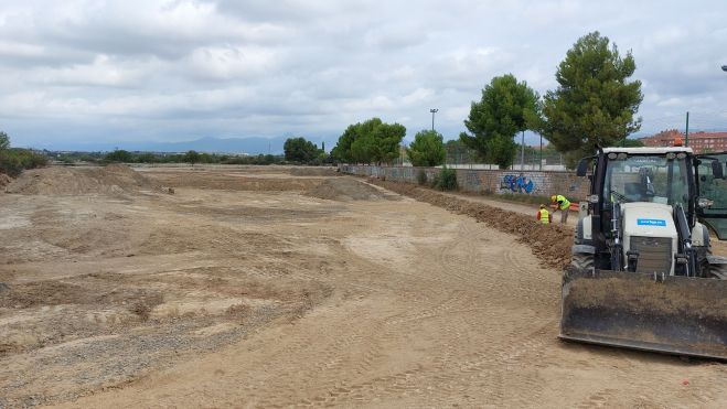 Comienza la construcción de una pista de patinaje en Huesca Comienza la construcción de una pista de patinaje en Huesca