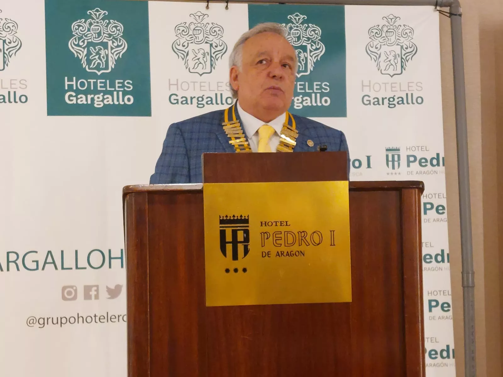 Presentación del Vino Solidario Enate del Rotary Club de Huesca