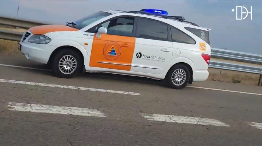 Accidente en la autovía A 23, con varios vehículos implicados 