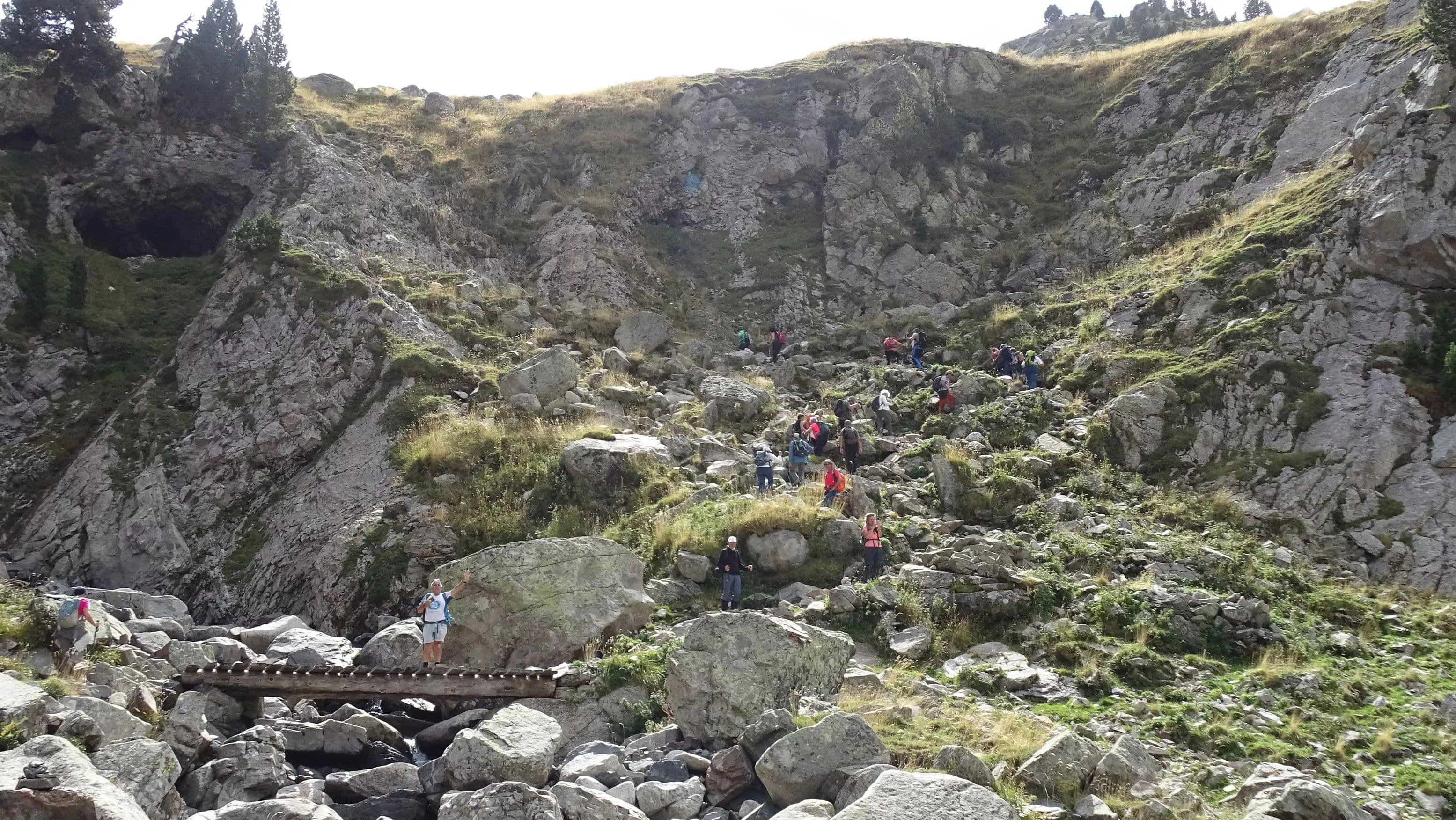 Tras cruzar el barranco de la Escaleta. Foto Alfredo Zazo