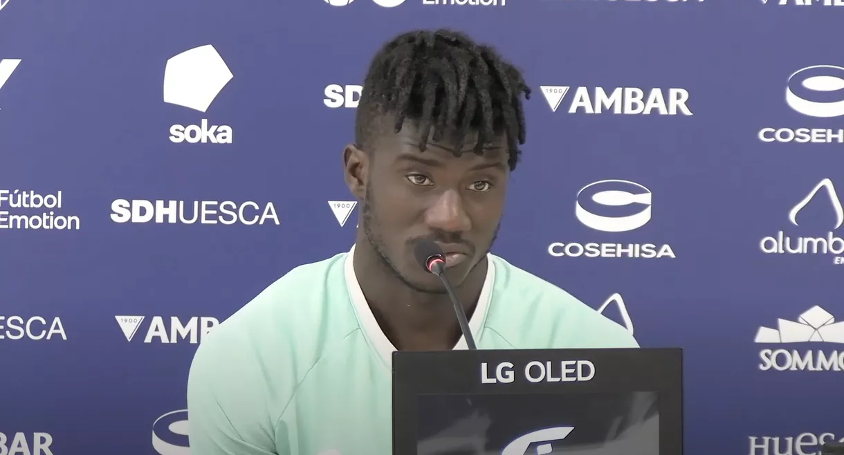 Samu Obeng, jugador del Huesca.