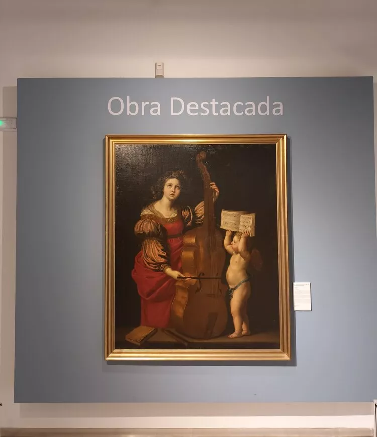 Lienzo de Santa Cecilia, Obra Destacada de la Sala 6 del Museo de Huesca. 