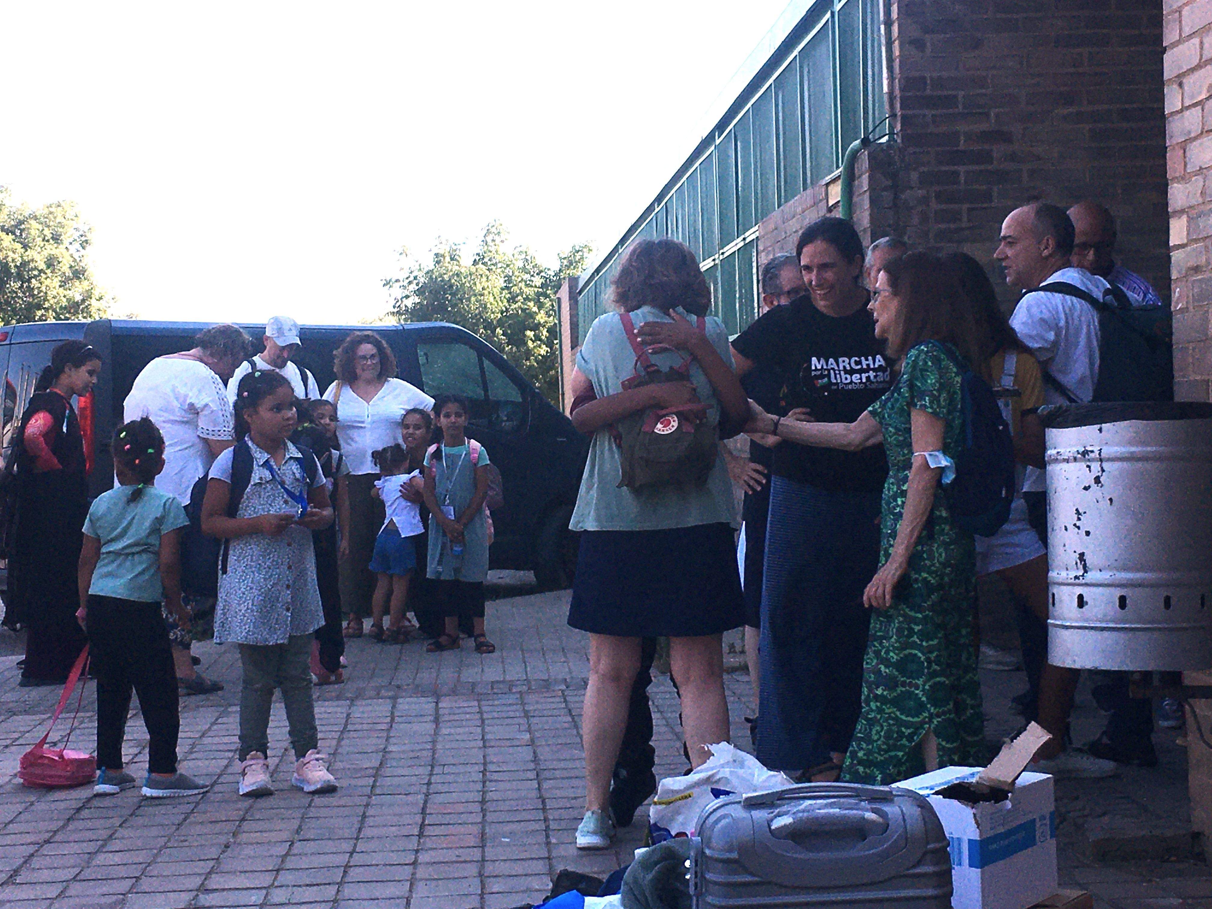 Otro de los reencuentros que despierta las sonrisas.