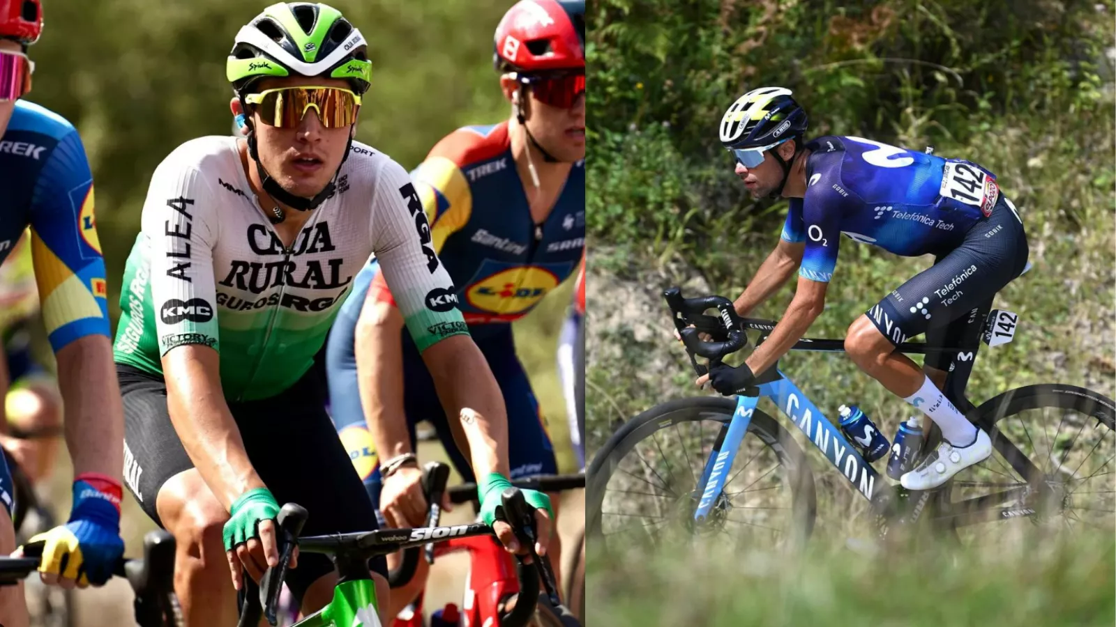 Fernando Barceló y Jorge Arcas, en La Vuelta a España 2023.