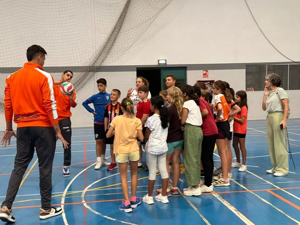 Imágenes del clínic de Pamesa Teruel en Barbastro