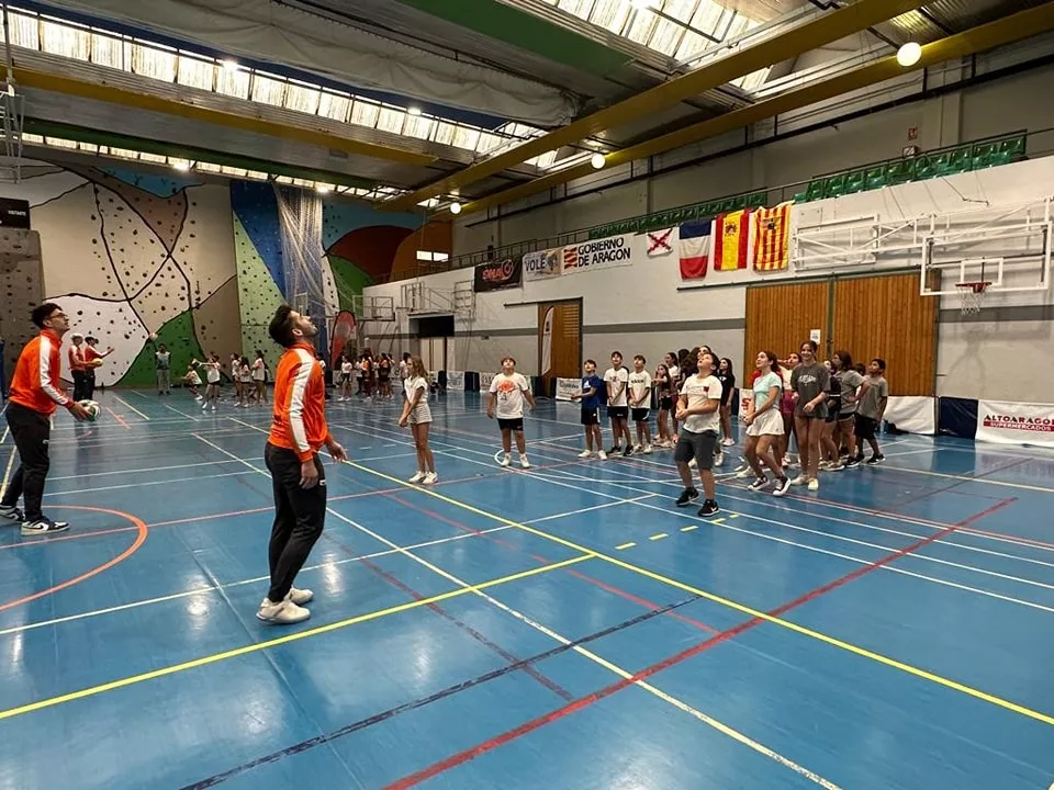 Imágenes del clínic de Pamesa Teruel en Barbastro