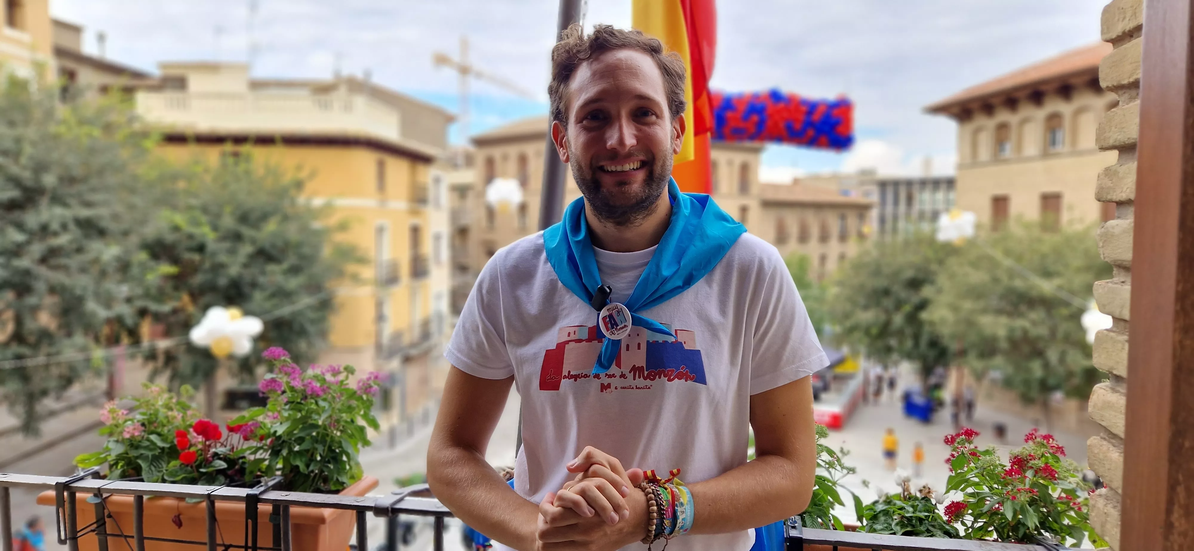 El alcalde de Monzón, Isaac Claver. Foto Myriam Martínez 