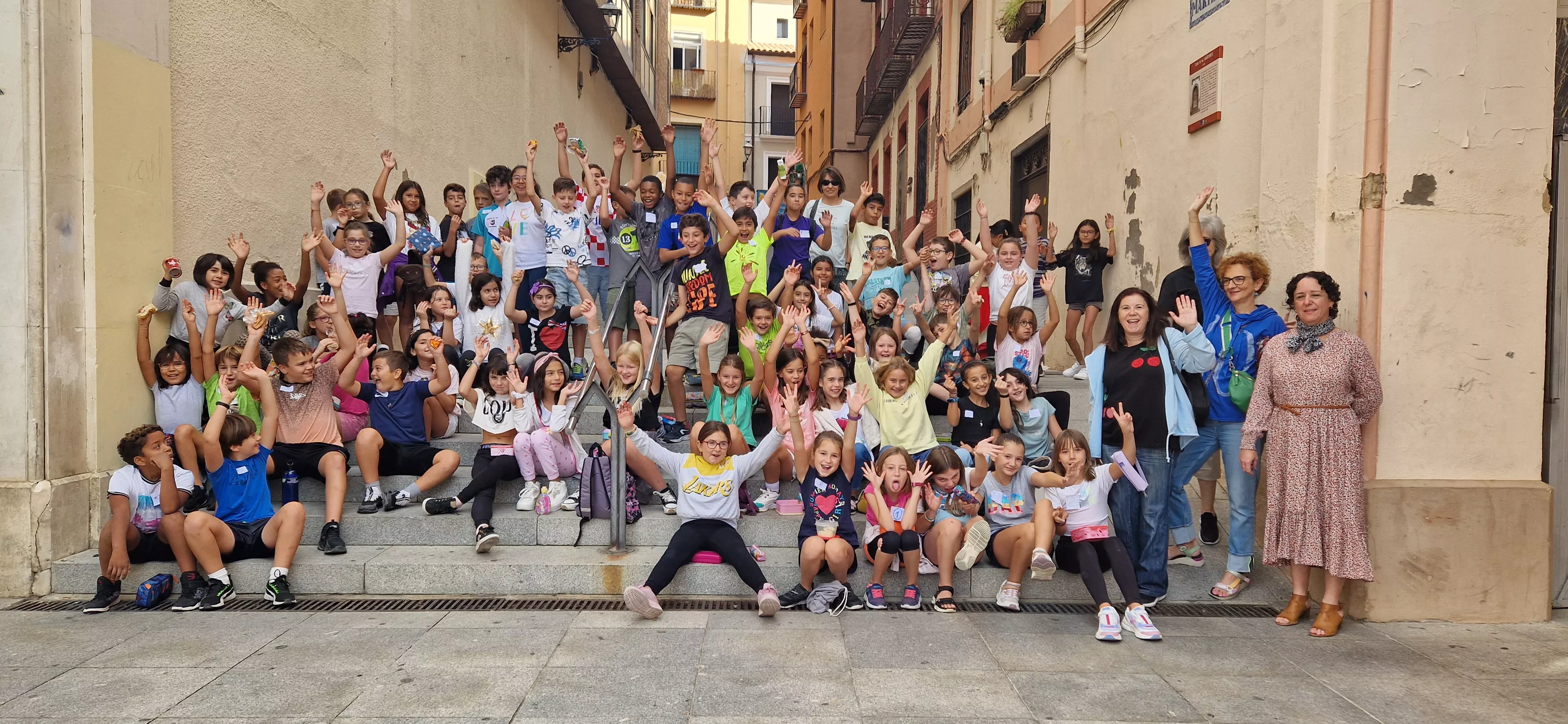 Colegio Juan XXIII. Día Mundial del Alzhéimer en Huesca. Foto Myriam Martínez 