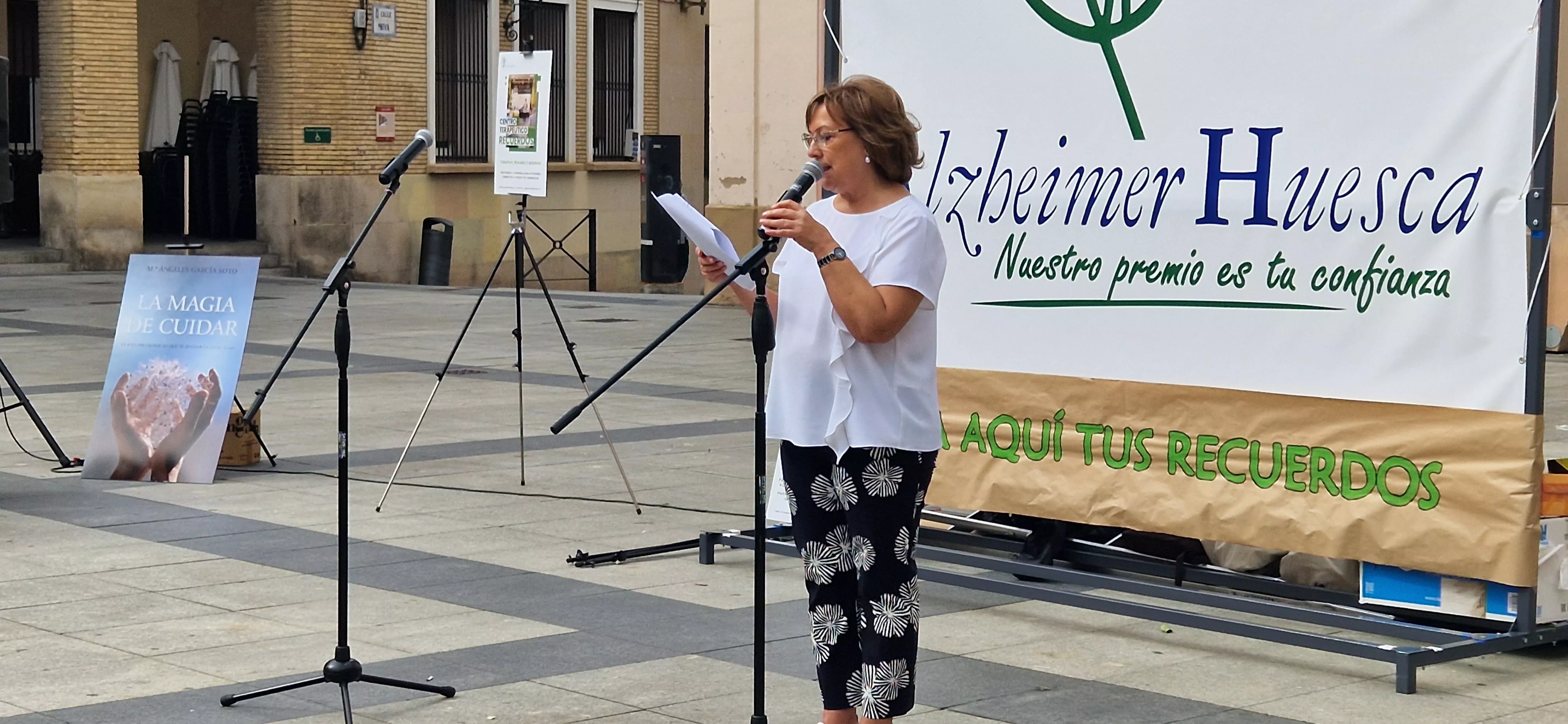 Concha Bailac. Día Mundial del Alzhéimer en Huesca. Foto Myriam Martínez 