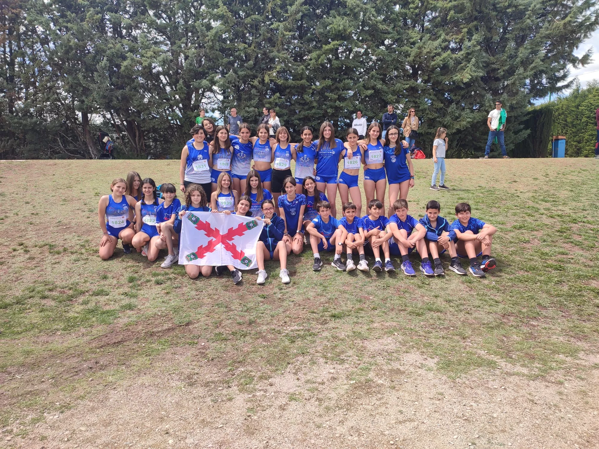 La cantera del CA Barbastro, en el úiltimo campeonato provincial Sub-14 y Sub-16.