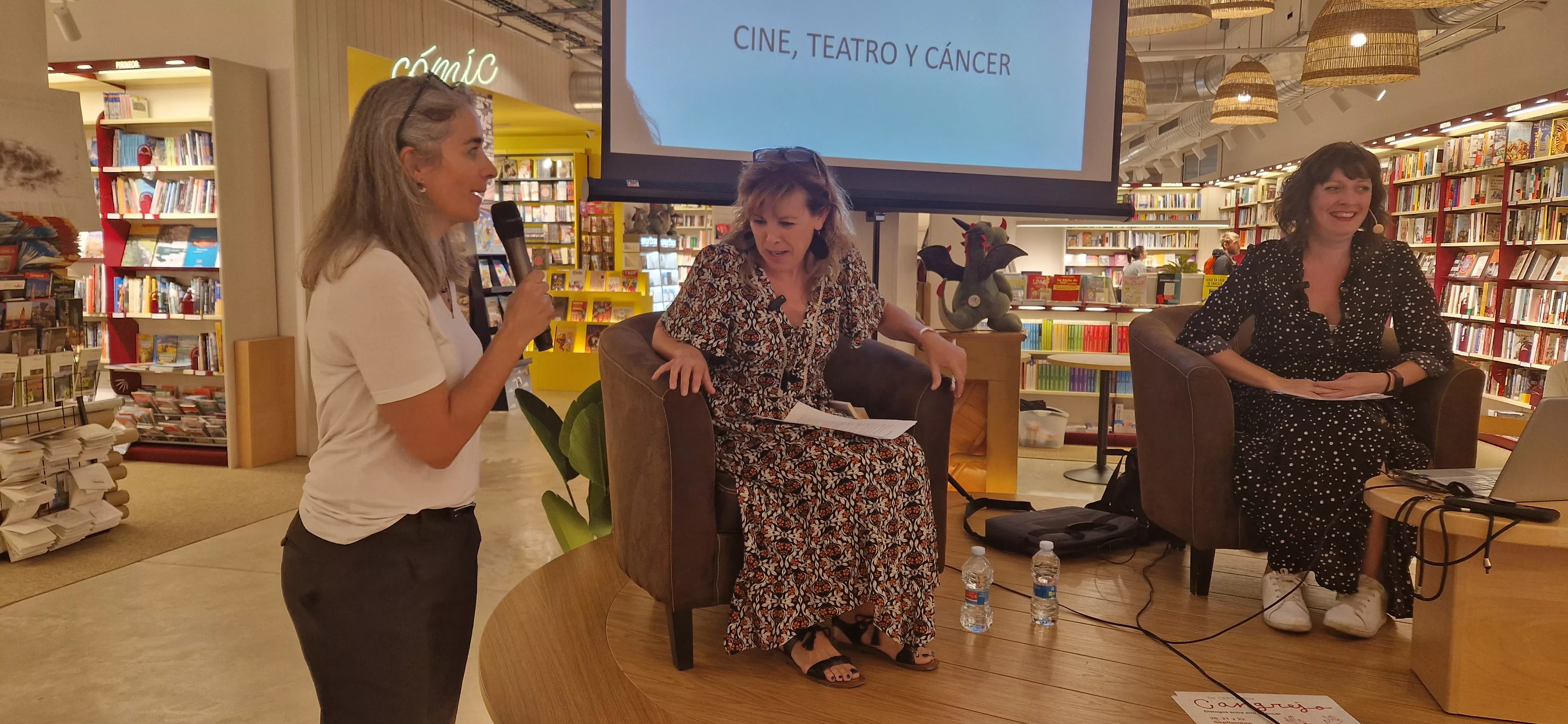 Estela Rasal y Amparo Nogués en el I Certamen Cangrejo