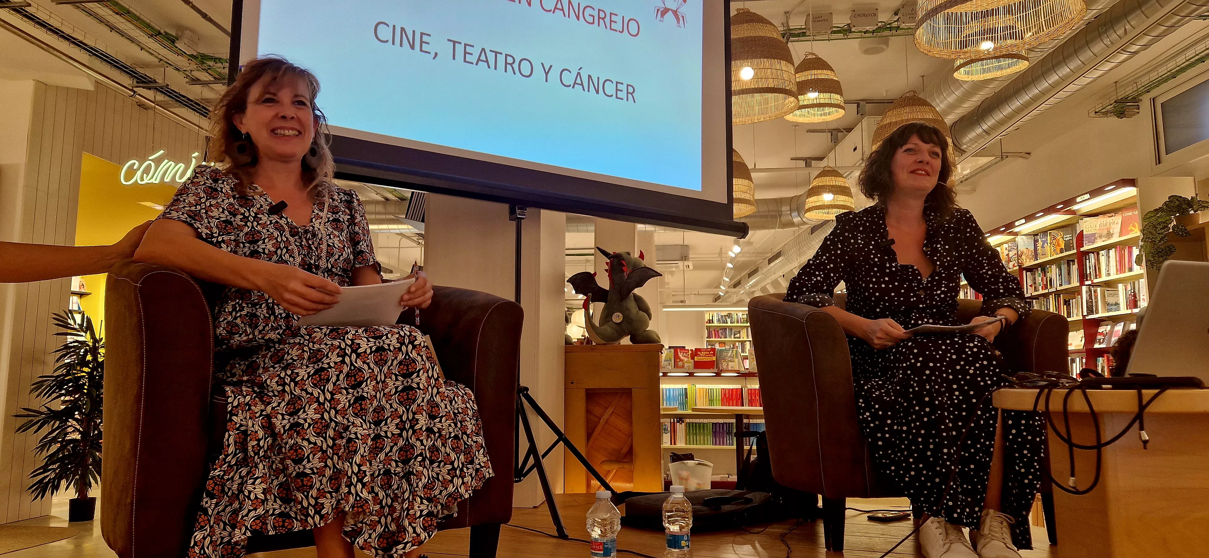 Estela Rasal y Amparo Nogués en el I Certamen Cangrejo