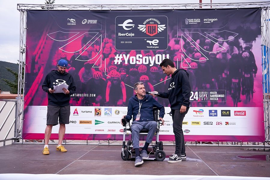 Juan Carlos Unzué en el acto de homenaje de la Quebrantahuesos. Fue cinco veces "de los privilegiados"