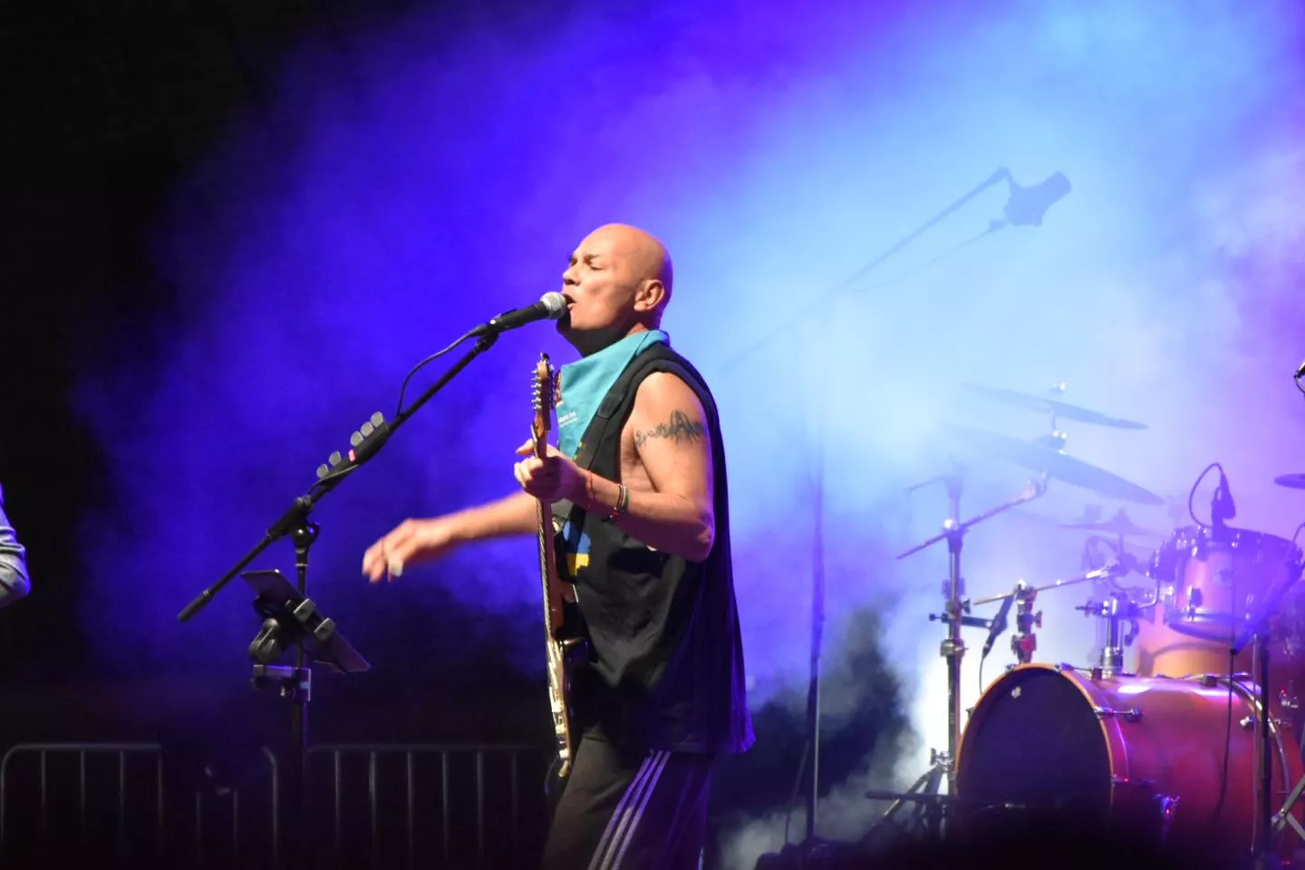 Concierto de Celtas Cortos en la plaza Mayor de Monzón.