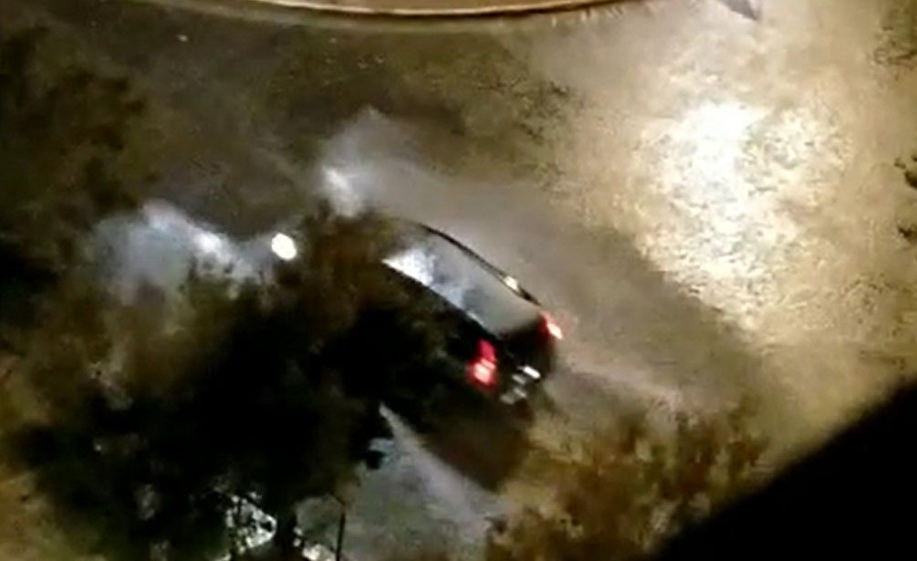 La lluvia ha caído con intensidad en Huesca capital 