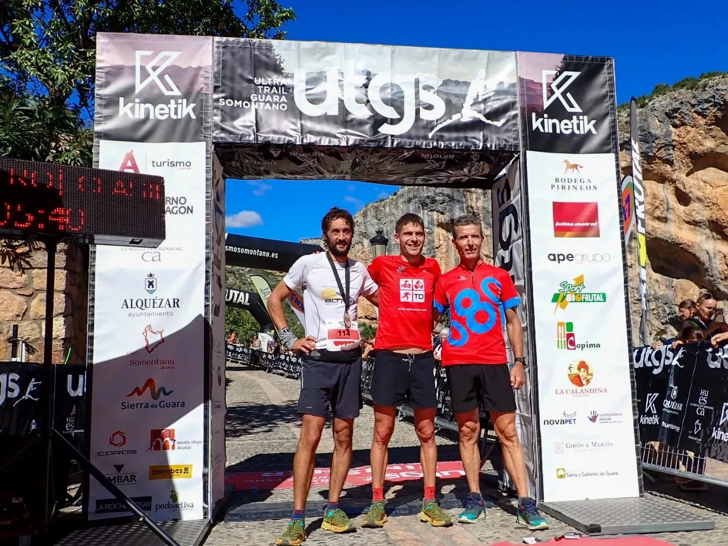 Podio masculino 102K Foto: UTGS