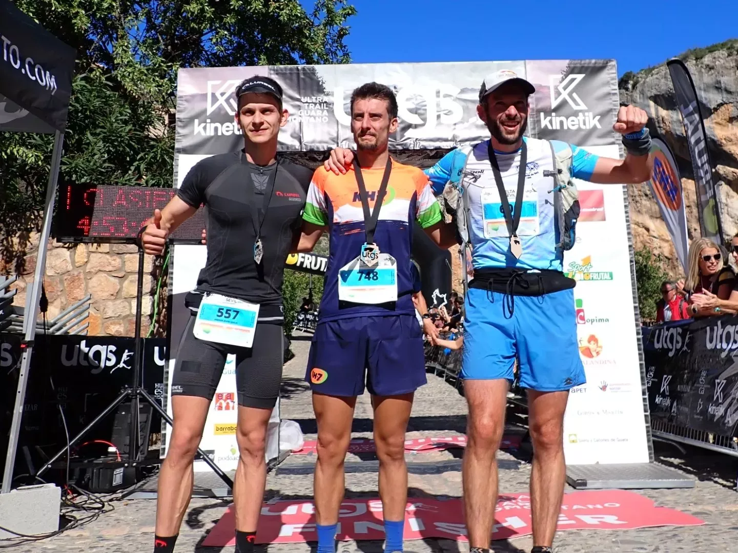 Podio masculino Vuelta Sevil 50K Foto: UTGS