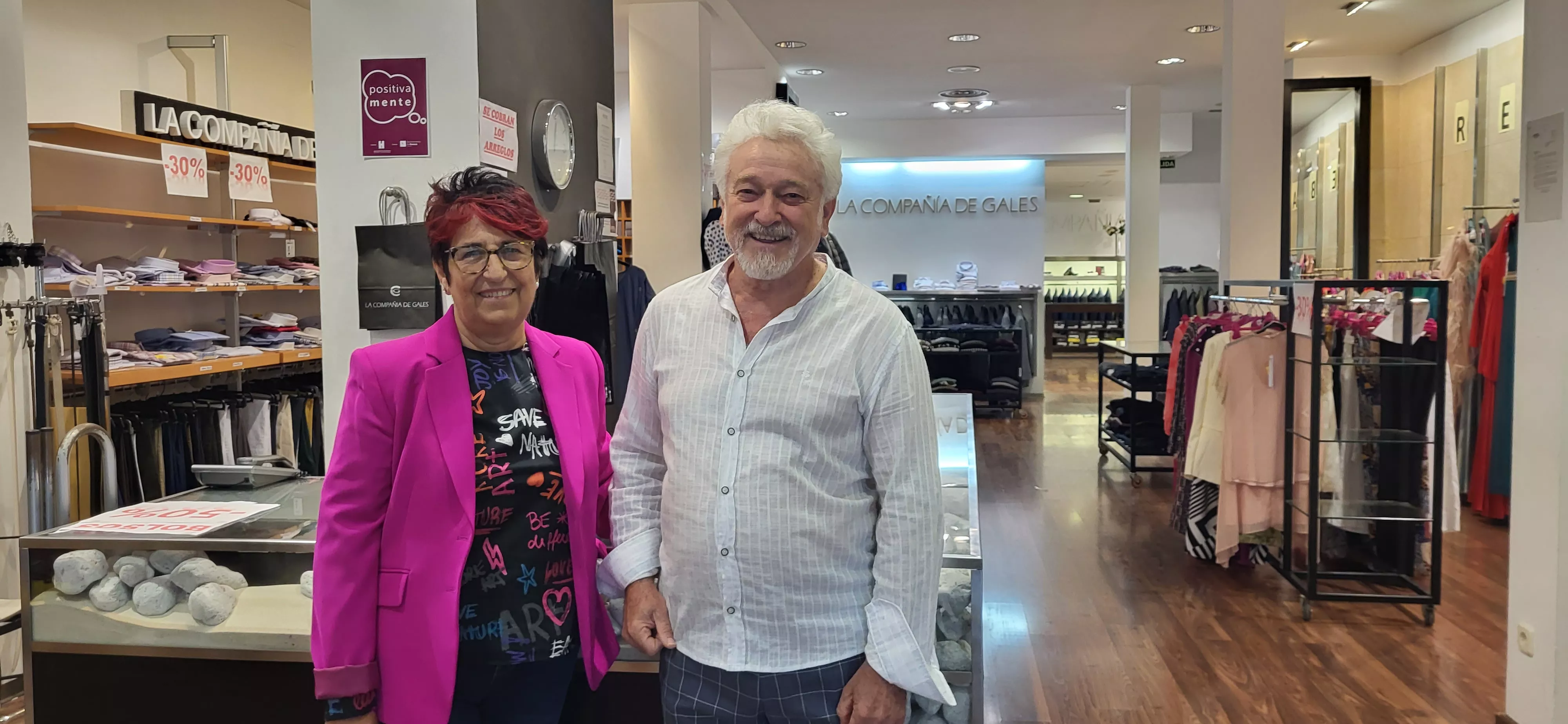 Ángela Pérez y Pedro Gállego se despiden de La Compañía de Gales. Foto Mercedes Manterola