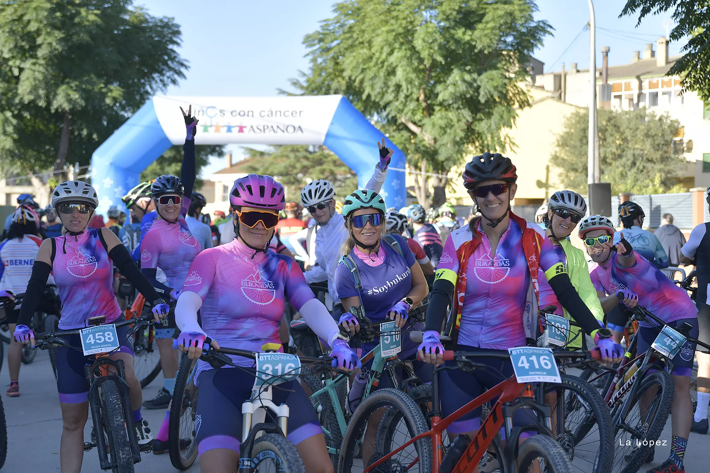 11ª BTT Aspanoa contra el cáncer infantil. Foto La López